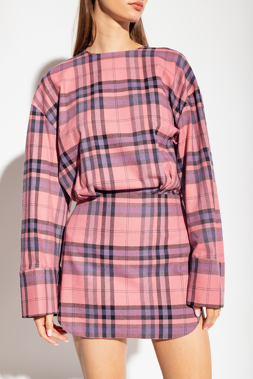 Pink Checked dress The Attico Vitkac Germany